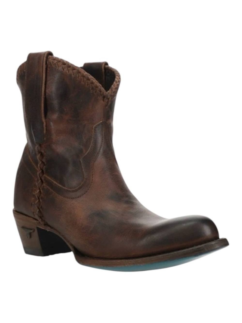 LANE WOMEN'S PLAIN JANE WESTERN COWBOY BOOTIES - ROUND TOE 7.5